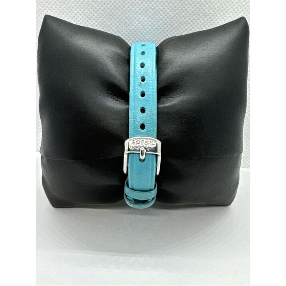 Fossil Sculptor ES3559 Women Blue Leather Analog Silver Dial Quartz Watch JNA347 - Picture 4 of 11